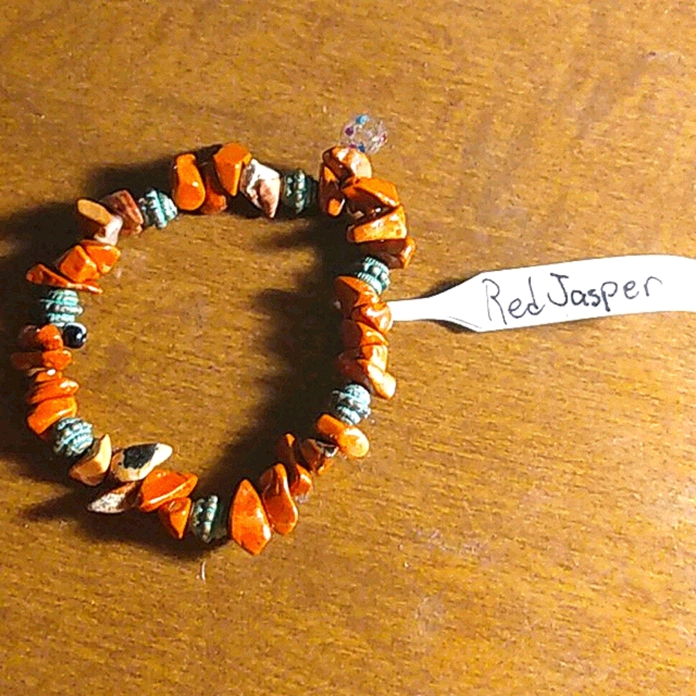 Genuine Gemstone stretch bracelet